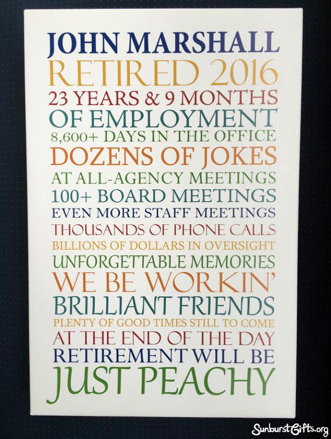 Retirement Gifts for Women / Custom Retirement Art / Retirement