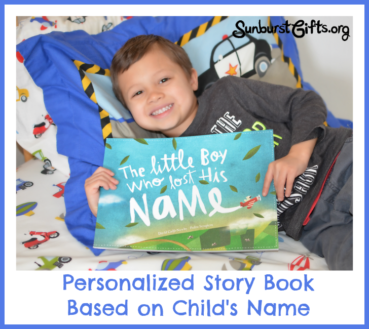 book with child's name in story
