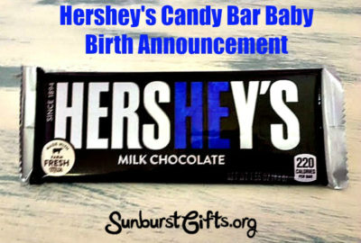hershey candy bar baby announcements
